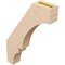 Ekena Millwork 3-inch W x 16-inch D x 22-inch H Balboa Rough Cedar Woodgrain TimberThane Knee Brace, Primed BRCUR03X16X22BOARCPR - alternate 4